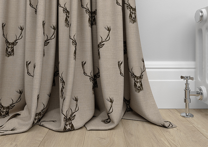 Stags, Charcoal - Made to Measure Curtains - Image 6